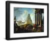 Alexander the Great Before the Tomb of Achilles, 1755-1757-Hubert Robert-Framed Giclee Print