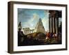 Alexander the Great before the Tomb of Achilles-Hubert Robert-Framed Giclee Print