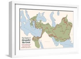 Alexander the Great Conquest Course-Peter Hermes Furian-Framed Art Print