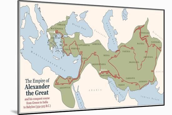 Alexander the Great Conquest Course-Peter Hermes Furian-Mounted Art Print