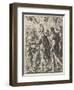 Alexander the Great Cutting the Gordian Knot, 17th Century-Theodor Matham-Framed Premium Giclee Print