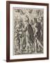 Alexander the Great Cutting the Gordian Knot, 17th Century-Theodor Matham-Framed Giclee Print