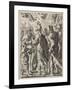 Alexander the Great Cutting the Gordian Knot, 17th Century-Theodor Matham-Framed Giclee Print