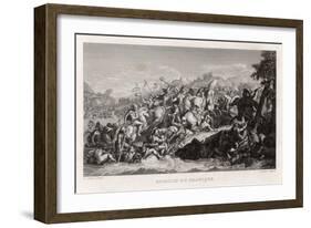 Alexander the Great Defeats Persians on the River Granicus-A. Lefevre-Framed Art Print