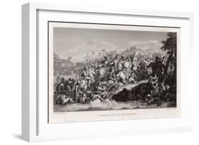 Alexander the Great Defeats Persians on the River Granicus-A. Lefevre-Framed Art Print