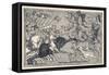 Alexander the Great Encounters Winged Dragons in the Course of His Far Eastern Expedition-null-Framed Stretched Canvas