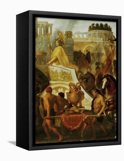 Alexander the Great Enters Babylon, 1665, Detail-Charles Le Brun-Framed Stretched Canvas