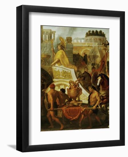 Alexander the Great Enters Babylon, 1665, Detail-Charles Le Brun-Framed Giclee Print