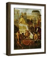 Alexander the Great Enters Babylon, 1665, Detail-Charles Le Brun-Framed Giclee Print