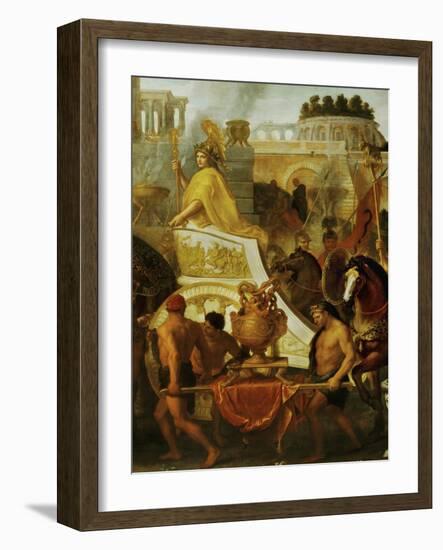 Alexander the Great Enters Babylon, 1665, Detail-Charles Le Brun-Framed Giclee Print