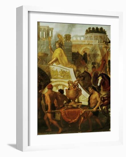 Alexander the Great Enters Babylon, 1665, Detail-Charles Le Brun-Framed Giclee Print