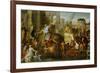 Alexander the Great Enters Babylon-Charles Le Brun-Framed Giclee Print