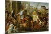 Alexander the Great Enters Babylon-Charles Le Brun-Mounted Giclee Print