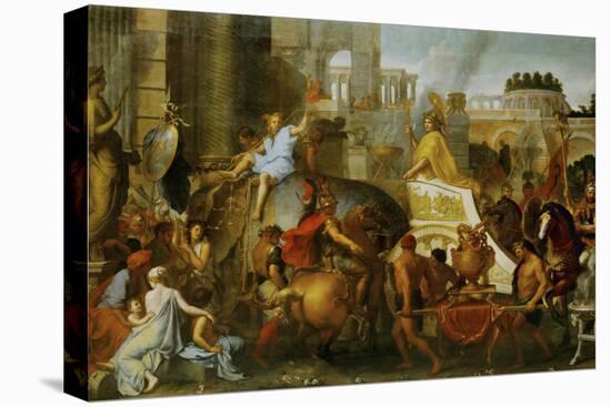 Alexander the Great Enters Babylon-Charles Le Brun-Stretched Canvas