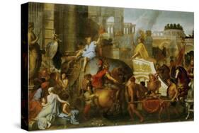 Alexander the Great Enters Babylon-Charles Le Brun-Stretched Canvas