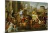 Alexander the Great Enters Babylon-Charles Le Brun-Mounted Giclee Print