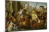 Alexander the Great Enters Babylon-Charles Le Brun-Mounted Premium Giclee Print