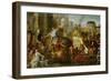 Alexander the Great Enters Babylon-Charles Le Brun-Framed Giclee Print