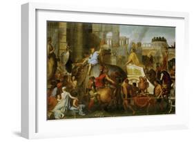 Alexander the Great Enters Babylon-Charles Le Brun-Framed Giclee Print