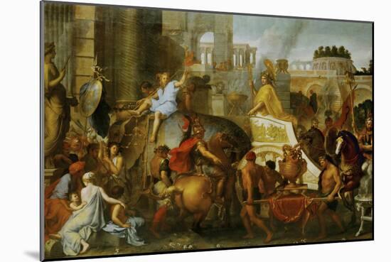 Alexander the Great Enters Babylon-Charles Le Brun-Mounted Giclee Print