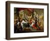 Alexander the Great in the Temple of Jerusalem, 1736-Sebastiano Conca-Framed Giclee Print