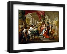 Alexander the Great in the Temple of Jerusalem, 1736-Sebastiano Conca-Framed Giclee Print