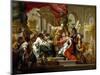 Alexander the Great in the Temple of Jerusalem, 1736-Sebastiano Conca-Mounted Giclee Print