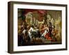 Alexander the Great in the Temple of Jerusalem, 1736-Sebastiano Conca-Framed Giclee Print