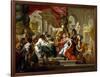 Alexander the Great in the Temple of Jerusalem, 1736-Sebastiano Conca-Framed Giclee Print