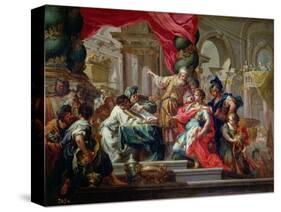 Alexander the Great in the Temple of Jerusalem-Sebastiano Conca-Stretched Canvas