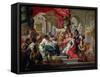 Alexander the Great in the Temple of Jerusalem-Sebastiano Conca-Framed Stretched Canvas