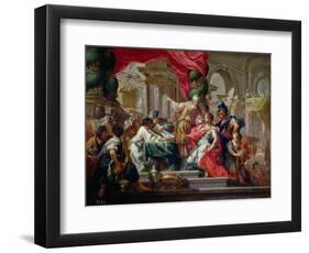 Alexander the Great in the Temple of Jerusalem-Sebastiano Conca-Framed Giclee Print