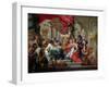 Alexander the Great in the Temple of Jerusalem-Sebastiano Conca-Framed Giclee Print