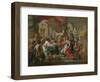 Alexander the Great in the Temple of Jerusalem-Sebastiano Conca-Framed Giclee Print