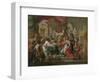 Alexander the Great in the Temple of Jerusalem-Sebastiano Conca-Framed Giclee Print