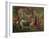 Alexander the Great in the Temple of Jerusalem-Sebastiano Conca-Framed Giclee Print