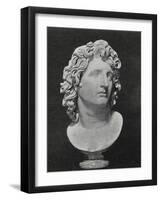 Alexander the Great King of Macedon Greece Depicted as a Sun-God-null-Framed Photographic Print