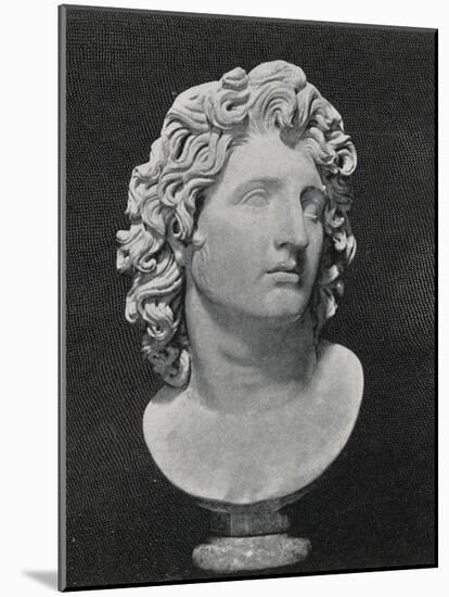 Alexander the Great King of Macedon Greece Depicted as a Sun-God-null-Mounted Photographic Print