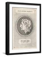 Alexander the Great King of Macedon Wearing the Horns Signifying His Descent from Jupiter-Ammon-null-Framed Art Print