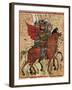 Alexander the Great Leading His Troops, Miniature from the History of Alexander the Great-null-Framed Giclee Print