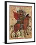 Alexander the Great Leading His Troops, Miniature from the History of Alexander the Great-null-Framed Giclee Print