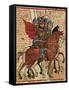 Alexander the Great Leading His Troops, Miniature from the History of Alexander the Great-null-Framed Stretched Canvas