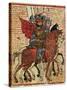 Alexander the Great Leading His Troops, Miniature from the History of Alexander the Great-null-Stretched Canvas