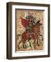 Alexander the Great Leading His Troops, Miniature from the History of Alexander the Great-null-Framed Giclee Print