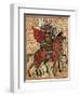 Alexander the Great Leading His Troops, Miniature from the History of Alexander the Great-null-Framed Giclee Print