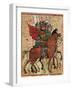 Alexander the Great Leading His Troops, Miniature from the History of Alexander the Great-null-Framed Giclee Print