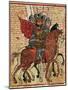 Alexander the Great Leading His Troops, Miniature from the History of Alexander the Great-null-Mounted Giclee Print