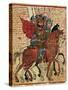 Alexander the Great Leading His Troops, Miniature from the History of Alexander the Great-null-Stretched Canvas