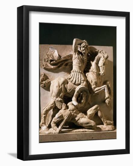 Alexander the Great, Metope, 3rd century BC Greek-null-Framed Photographic Print