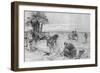 Alexander the Great Plans Alexandria-C. Castaigne-Framed Art Print